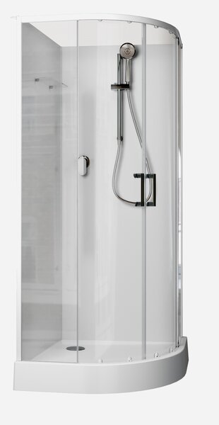Душевая кабина Aquanet Passion EVO R white 90x90 набор 1