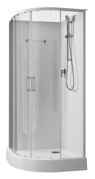 Душевая кабина Aquanet Passion EVO R white 90x90 набор 1