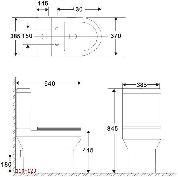 Сливной бачок Aquanet Logic-C-1 CL-12339-1