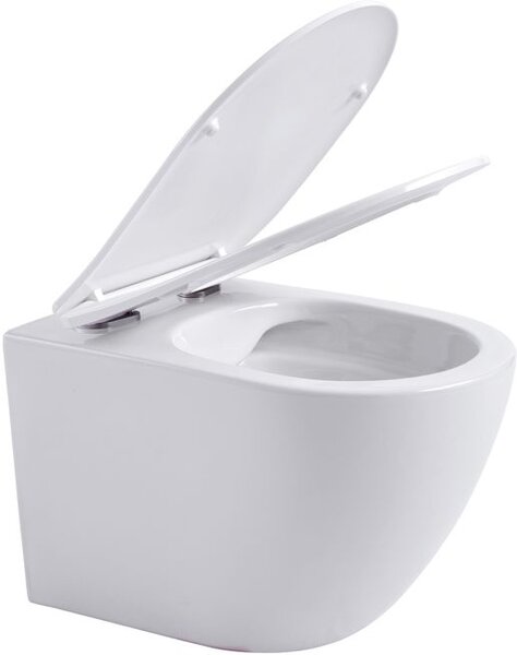 Унитаз подвесной Aquanet Rimless Cetus W Short LX-1900 крышка микролифт