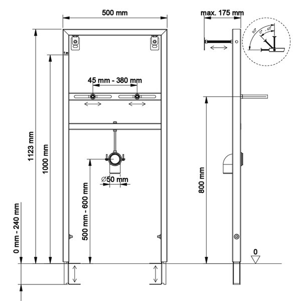 Инсталляция для раковины BERGES NOVUM 049214