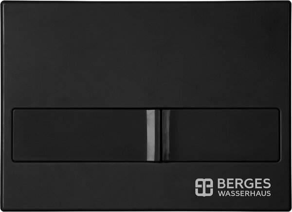 Инсталляция BERGES для подвесного унитаза NOVUM L5 с кнопкой Черный Soft Touch
