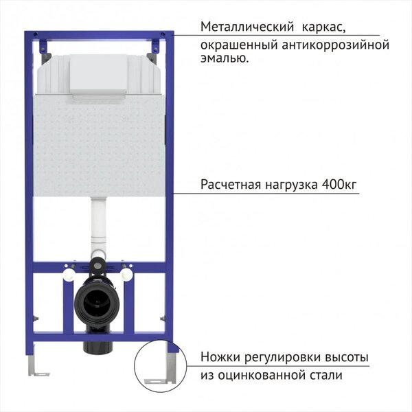 Комплект BERGES: инсталляция NOVUM, кнопка L1, унитаз PUMA Rimless 51 см, сидение дюропласт Toma Slim SO