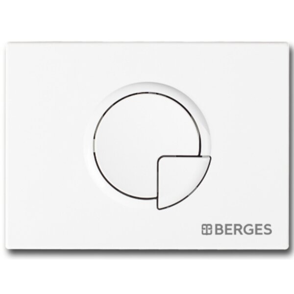 Кнопка BERGES для инсталляции NOVUM R1 белый