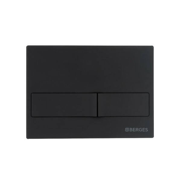 Инсталляция BERGES для подвесного унитаза NOVUM L5 с кнопкой Черный Soft Touch