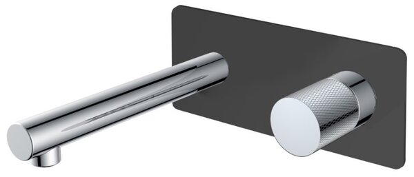 Смеситель Boheme Stick 125-BCR.2 BLACK TOUCH CHROME для раковины