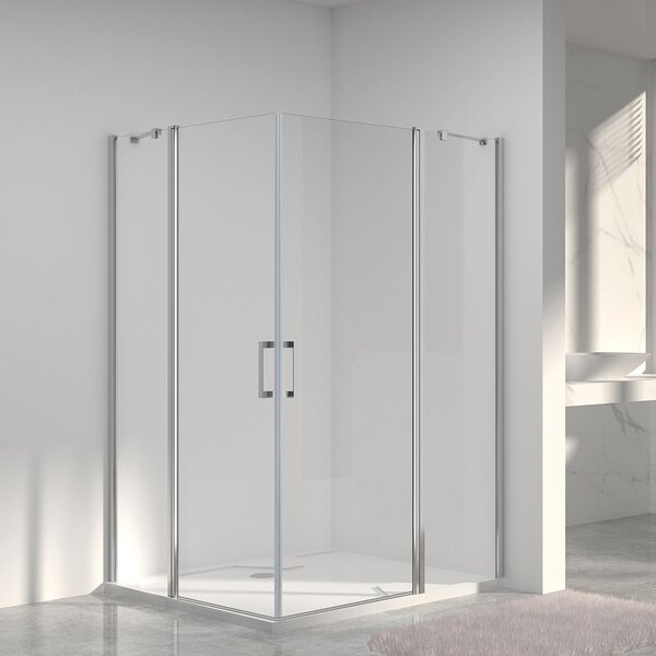 Душевой уголок Vincea Orta VSS-1O1010CL, 1000*1000, хром, стекло прозрачное