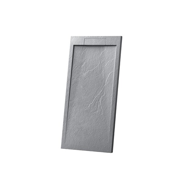 Поддон для душа из искусственного камня Vincea VST-4SRL8012G,1200*800*25, серый