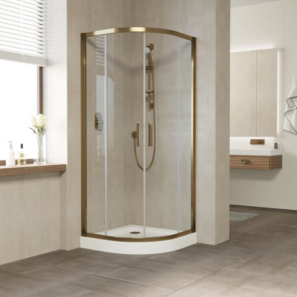 Душевой уголок Vegas Glass ZS TUR NOVO h1900 120 05 01 профиль бронза стекло прозрачное