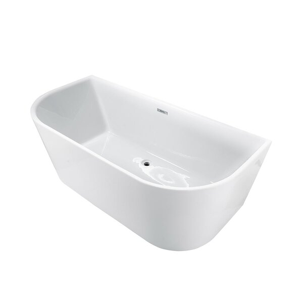 Ванна акриловая Vincea VBT-221, 1700*800*580, цвет белый, слив-перелив в комплекте, хром