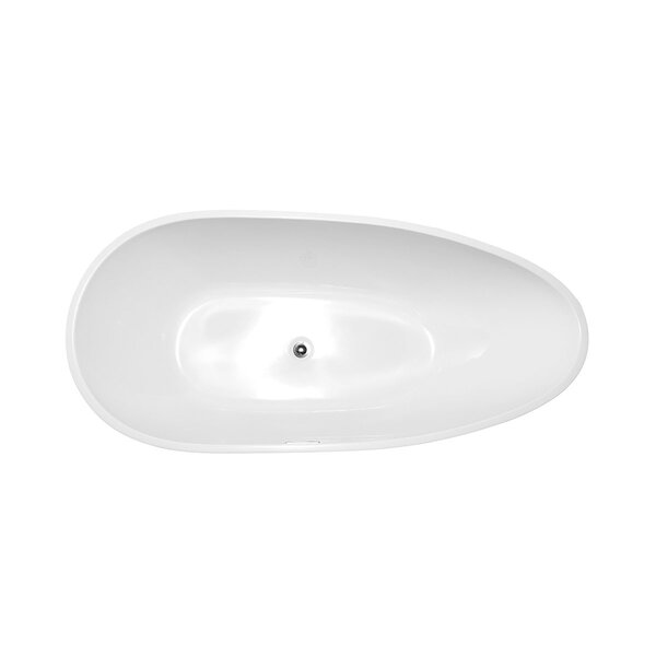 Ванна акриловая Vincea VBT-422-1700, 1700*800*600 цвет белый, слив-перелив в комплекте, хром