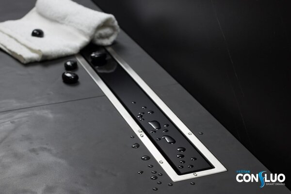 Душевой лоток Pestan Confluo Premium Line 850 Black Glass