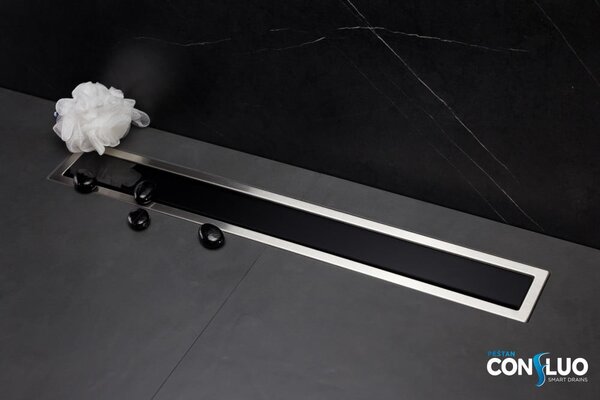 Душевой лоток Pestan Confluo Premium Line 850 Black Glass