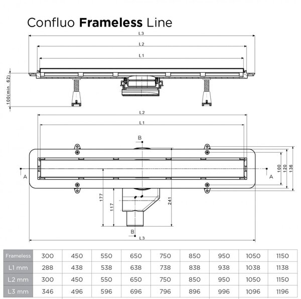 Душевой лоток Pestan Confluo Frameless Line 650 White Glass
