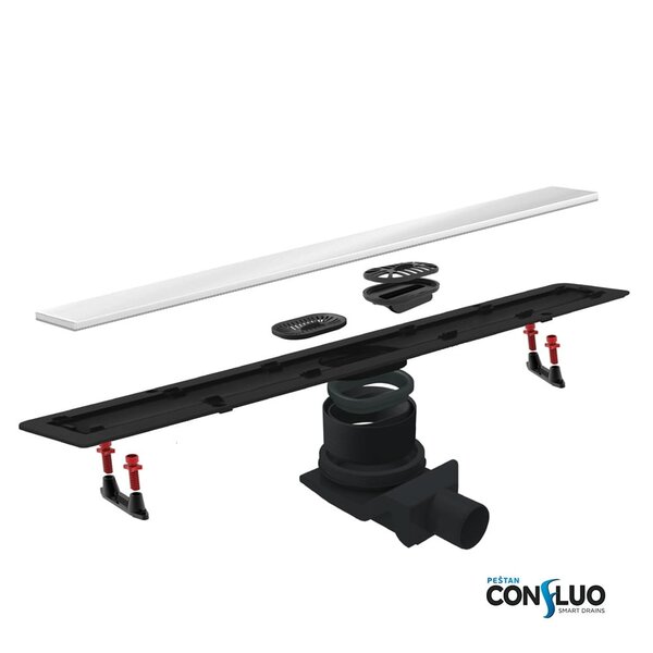 Душевой лоток Pestan Confluo Frameless Line 650 White Glass