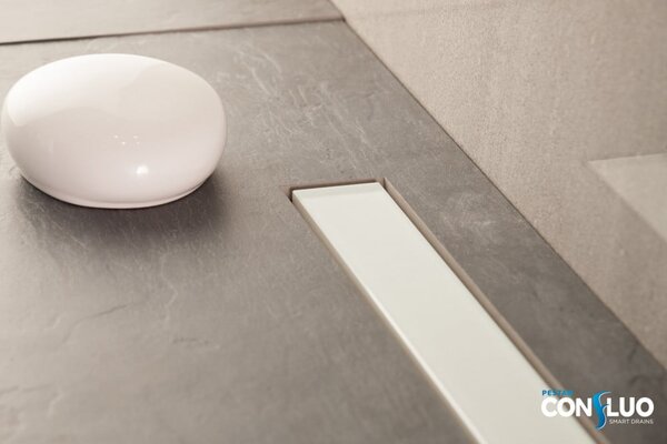 Душевой лоток Pestan Confluo Frameless Line 550 White Glass