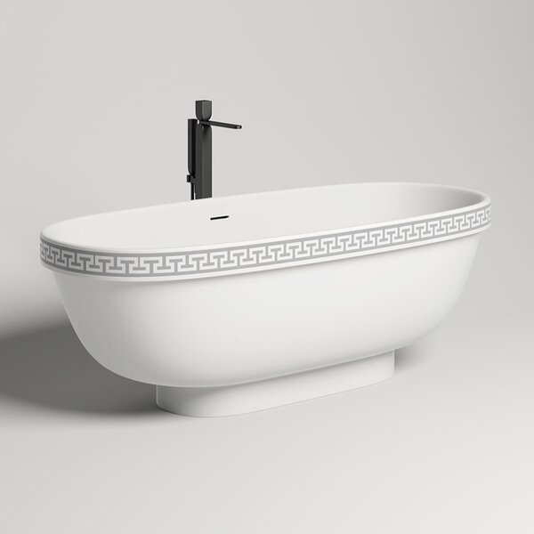 Ванна отдельностоящая Salini GRECAMEANDER 180x80 материал S-Stone 103021M покрытие Матовое