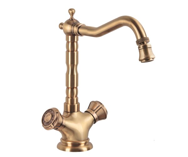 Смеситель кухонный с поворотным аэратором Bronze de Luxe ROYAL (10105К/1)