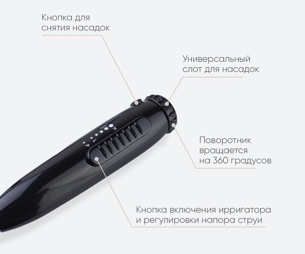 Смеситель Bronze de Luxe OPTIMAL с ирригатором  (10188B ) черный матовый