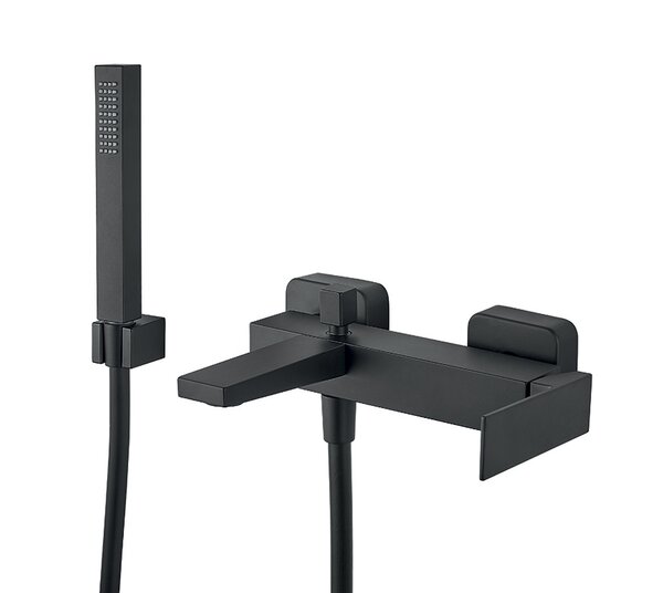 Смеситель для ванны Fiore Kube 100NN8552, черный