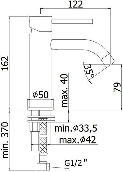 Смеситель для раковины Paffoni Light LIG071ST