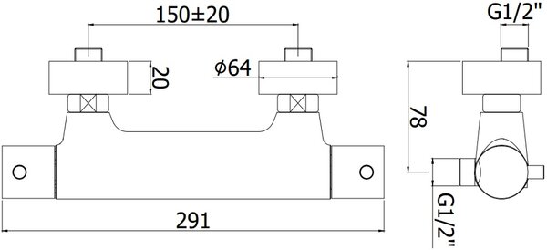 Смеситель для душа Paffoni Light LIQ168CR