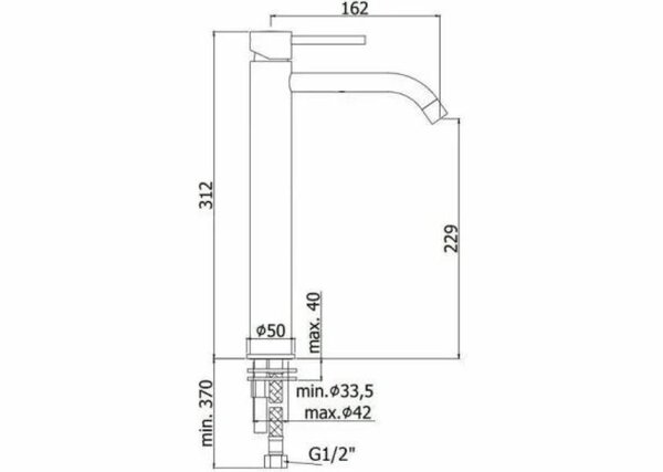 Смеситель для раковины Paffoni Light LIG081BO
