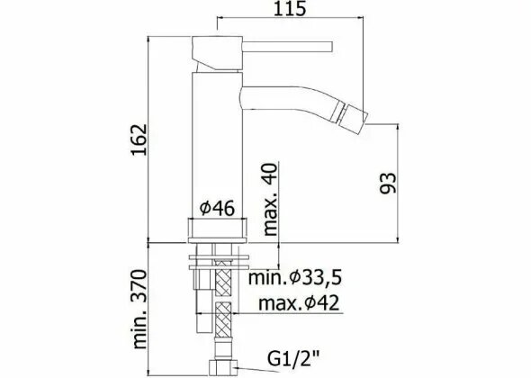 Смеситель для биде Paffoni Light LIG131BO
