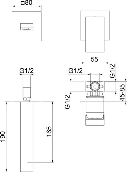 Смеситель для раковины Webert Pegaso PE830606794, золото матовое