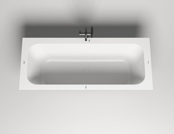 Ванна Salini ORLANDA AXIS 180x80 материал S-Sense 103212G покрытие Глянцевое