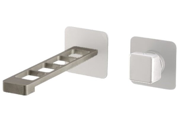 Смеситель для раковины Webert ONE-X OX830611741, белый/сталь