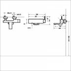 Смеситель для ванны и душа Bravat Arc (F66061K-01A-ENG)