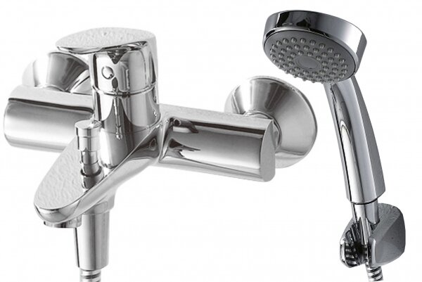 Смеситель для ванны с коротким изливом Bravat Drop (F64898C-B)