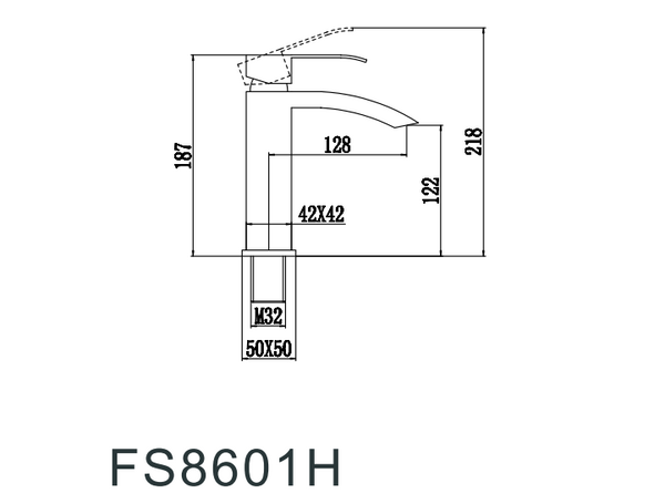 Смеситель для умывальника Fmark (FS8601H)