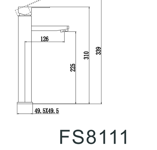 Смеситель для умывальника Fmark (FS8111)