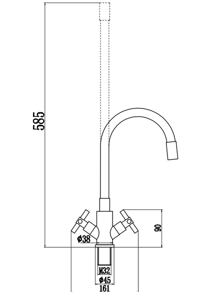 Смеситель для мойки Fmark (FS8442H-04)