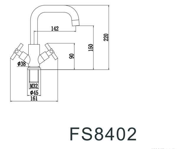 Смеситель для мойки Fmark (FS8402H)