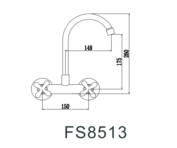 Смеситель для кухонной мойки Fmark (FS8513)