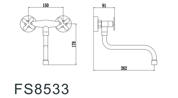 Смеситель для кухонной мойки Fmark (FS8533)