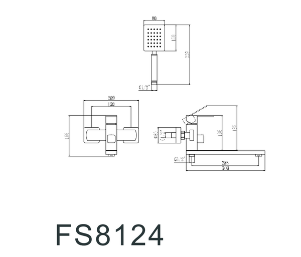 Смеситель для ванны Fmark (FS8124H)