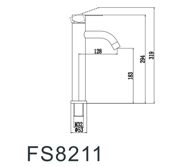 Смеситель для умывальника Fmark (FS8211H)