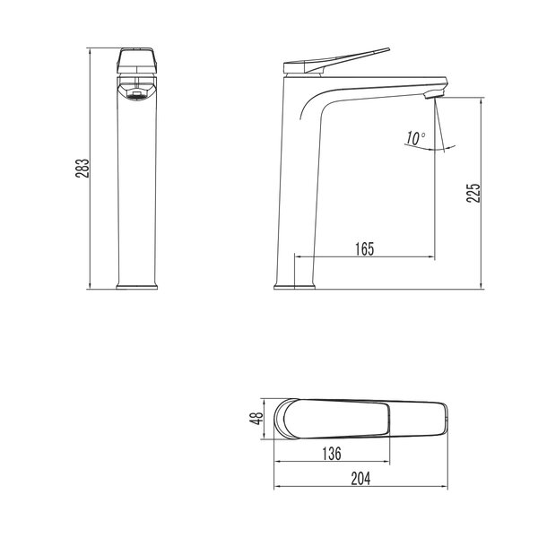 Смеситель для раковины Lemark Bronx (LM3709BL)
