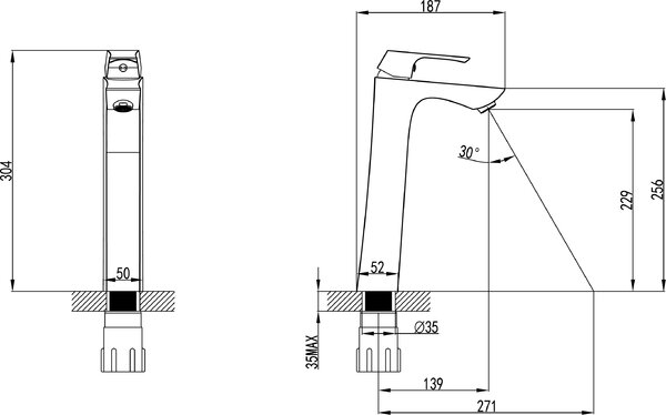 Смеситель для раковины Lemark Unit (LM4509C)