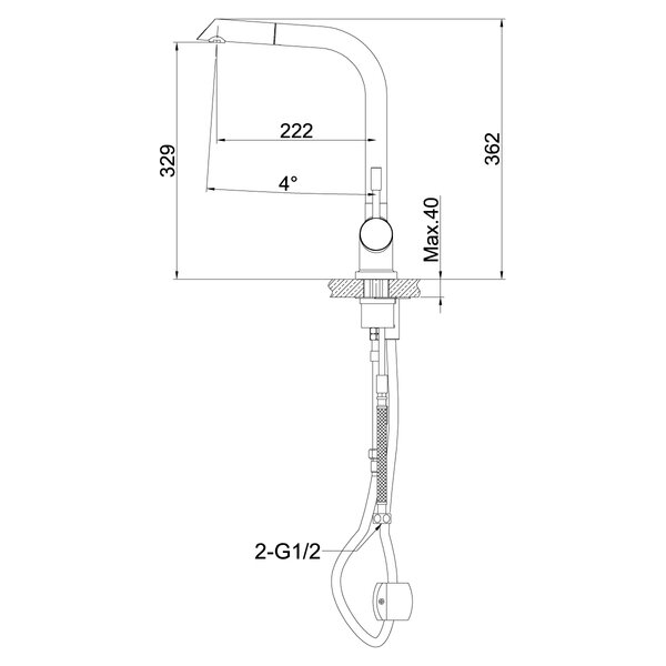 Смеситель для кухонной мойки Lemark Expert (LM5075S)