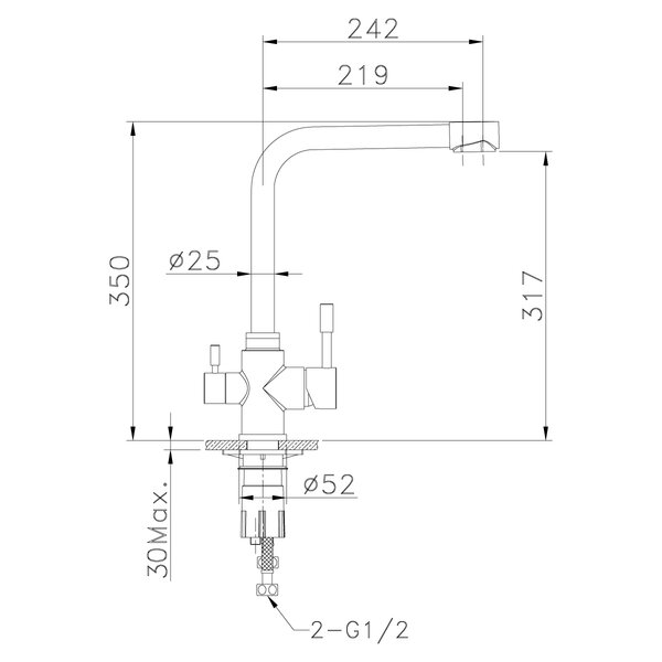 Смеситель для кухонной мойки Lemark Expert (LM5060S)