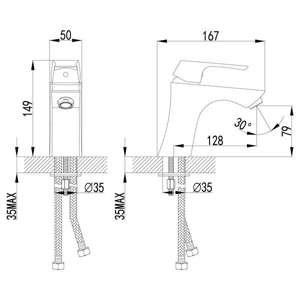 Смеситель для раковины Lemark Unit (LM4506C)