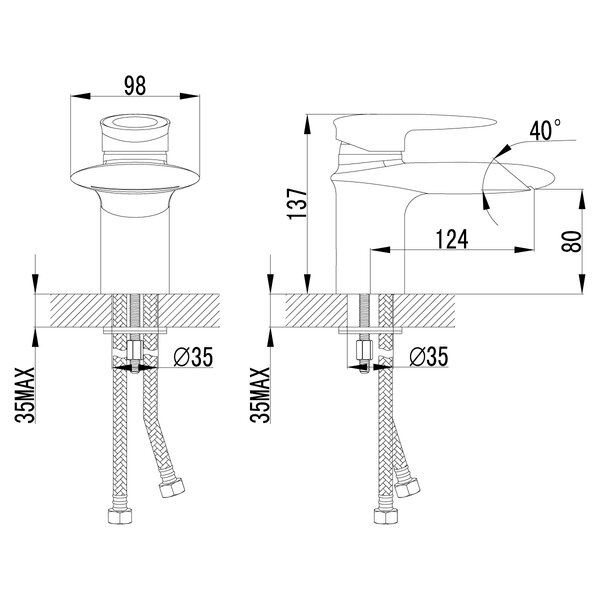 Смеситель для раковины Lemark Status (LM4446C)