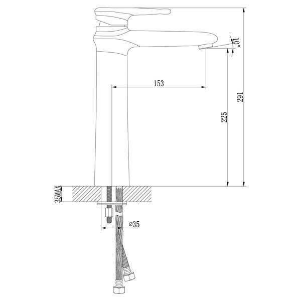 Смеситель для раковины Lemark Status (LM4409C)