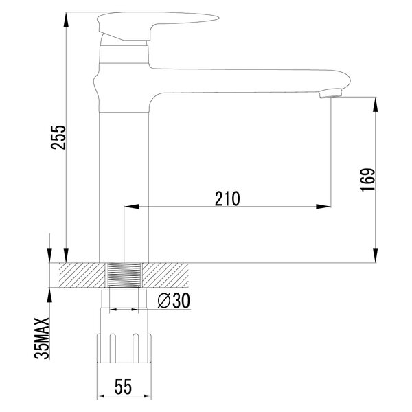 Смеситель для кухонной мойки Lemark Status (LM4404C)
