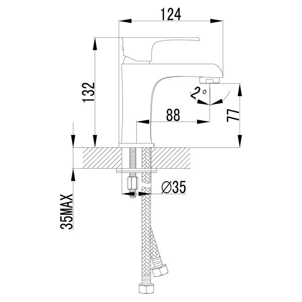 Смеситель для раковины Lemark Plus Factor (LM1606C)